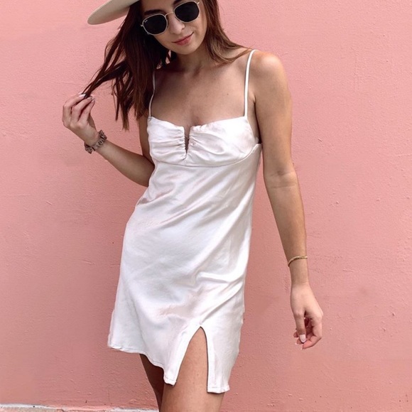 Hewlett mini dress champagne Clearance